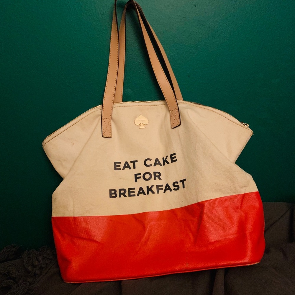 Kate Spade “Eat Cake for Breakfast” tote